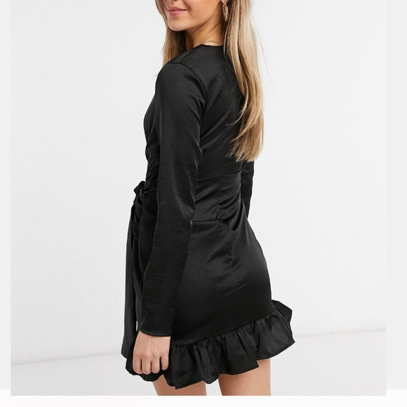 ASOS Lola May wrap dress with ruffle detail - Picture 3 of 7